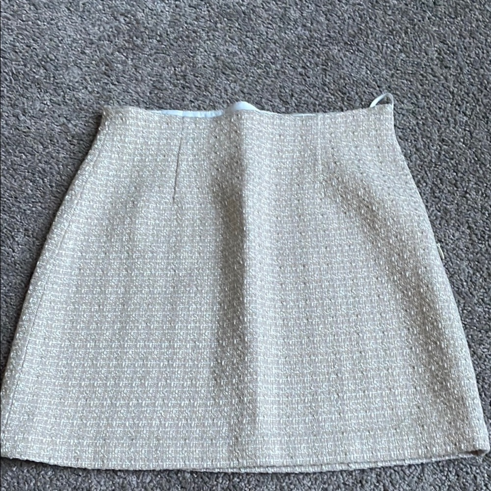 Babaton Cream Skirt